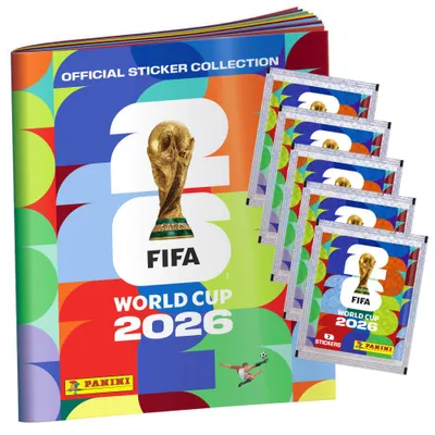 Produktbild von Fifa World Cup 2026 Sticker - WM Sammelsticker - 1 Album + 5 Tüten