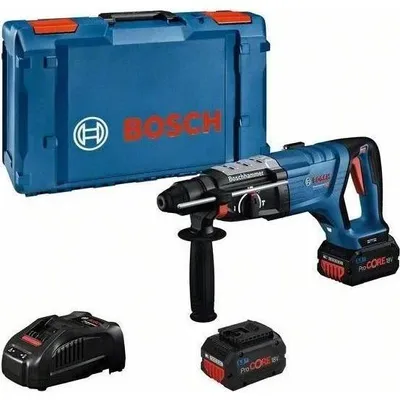 Image de Marteau perforateur sans fil Bosch Professional SDS plus GBH 18V-28 DC, 2 batteries 5,5 Ah, XL-BOXX, 1 pièce