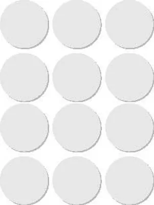 Immagine prodotto di Etichette autoadesive, O 25 Mm, bianco - 72 pz