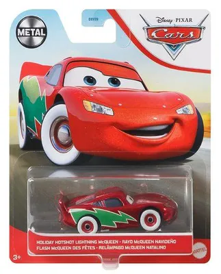 Produktbild von Mattel DXV29; GRR96 - Disney Pixar Cars Die-Cast Holiday Hotshot Lightning McQueen