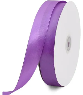 Produktbild von Satinband Violett 25mm 91 Meter Stoffband für Dekoration Geschenkverpackung Hochzeit Taufe Geburtstag