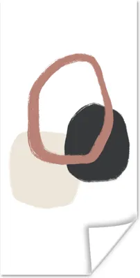Produktbild von MuchoWow® Poster Pastell - Minimalismus - Geometrische Formen 75x150 cm - Dekoration für die Wände