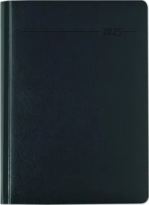 Produktbild von Buchkalender Balacron schwarz 2025 - Büro-Kalender A5 - Cheftimer - 1 Tag 1 Seite - 416 Seiten - Balacron-Einband - Zettler