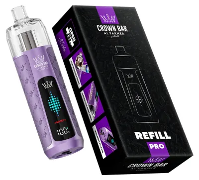 Produktbild von Al Fakher Crown Bar Refill Pro Akkuträger – wiederaufladbares Pod-System, 1000 mAh, 16 ml Refill Tank, USB-C, DTL & MTL