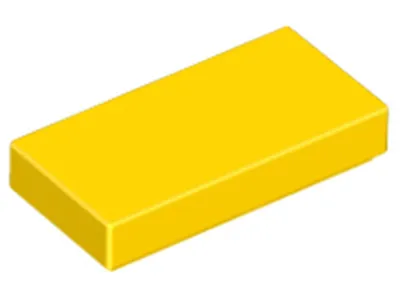 Produktbild von Lego® 1x2 Fliesen 3069 - 50 Stück Gelb