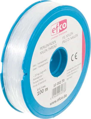 Produktbild von Polyamid Faden, Zugkraft 20 kg, klar, 100 m ø 0,7 mm