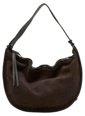 Produktbild von Marc O'Polo Leder Schultertasche Umhängetasche Aamu Hobo Bag Shaded Brown dunkelbraun