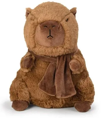 Produktbild von Kapibaraplußspielzeug mit Schal, braun, 27 cm - Daffi