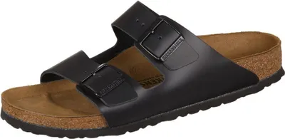 Produktbild von Birkenstock 051193 Uni Tieffussbett-Pantolette Arizona Schwarz, Schwarz, Gr. 35