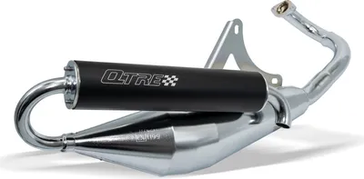 Produktbild von Tecnigas Auspuff Q-TRE mit Zulassung, chrom kompatibel mit Piaggio / Gilera