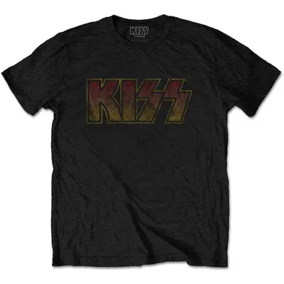 Produktbild von Kiss Vintage Classic Logo Black S T-Shirt