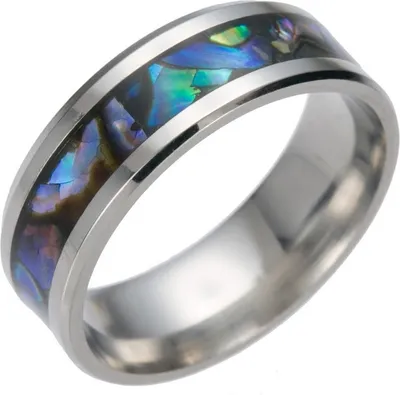 Image de Bague GA-17586 Unie Multicolore en Acier Inoxydable - Taille 67mm KP17586