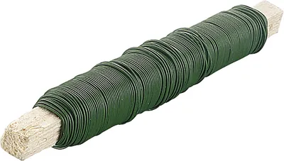 Produktbild von Wickeldraht 0,65mmx35m moosgrün Packung mit 10 Stück