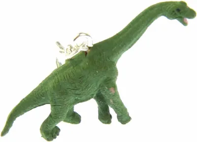 Produktbild von Dinosaurier Brachiosaurus Charm Dino Miniblings Gummi Pflanzenfresser grün