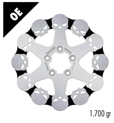 Produktbild von Bremsscheibe Galfer DF836RH WAVE® SKULL DESIGN starr hinten 300x5mm für Harley