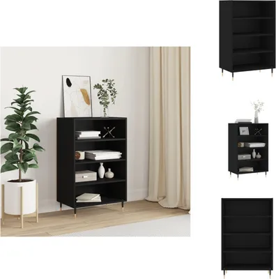 Zdjęcie produktu dla vidaXL Kredens czarny 57x35x90 cm materiał drewnopochodny - Kredensy
