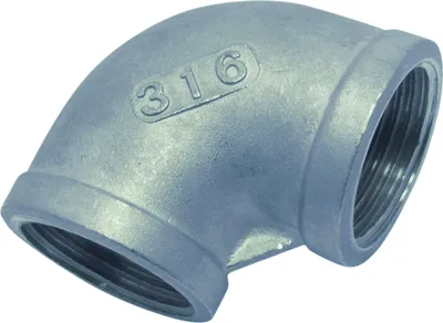 Produktbild von Rohrbogen 90° Edelstahl, Ausführung:1 1/2'