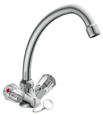 Produktbild von SCHÜTTE Küchenarmatur BRILLANT, Wasserhahn Küche mit schwenkbarem Auslauf, Mischbatterie Küche, Chrom