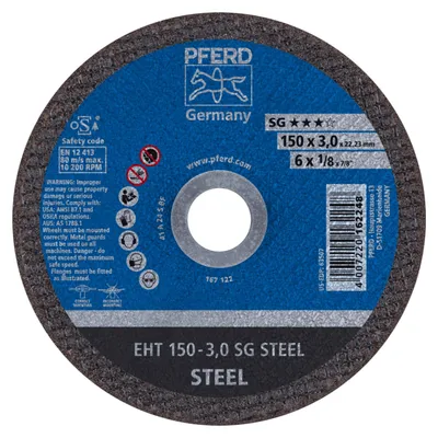 Produktbild von PFERD EHT 150-3,0 SG STEEL, Stahl, PFERD, 2,22 cm, 15 cm, 10200 RPM, 25 Stück(e)