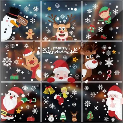 Produktbild von Weihnachtsfensterdekor 248 Stück, selbstklebend, 20x30cm