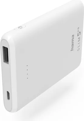 Produktbild von Hama Power Pack SLIM 5HD 5000mAh, Weiß