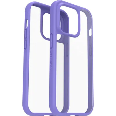 Produktbild von OtterBox React Hülle für iPhone 14 Pro, stoßfest, sturzsicher, ultraschlank, schützende Hülle, Getestet nach Militärstandard, Antimikrobieller Schutz, Purplexing