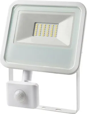 Produktbild von LED-Projektor 30W 2100lm 6400K Kaltweiß Mit Präsenzsensor 20x4,5x15,8cm Edm