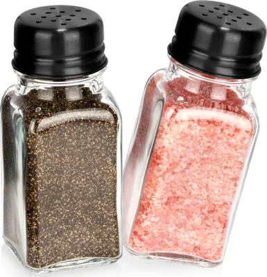 Produktbild von Gewürzset Salzstreuer Pfefferstreuer Set Behälter für Salz und Pfeffer Glas