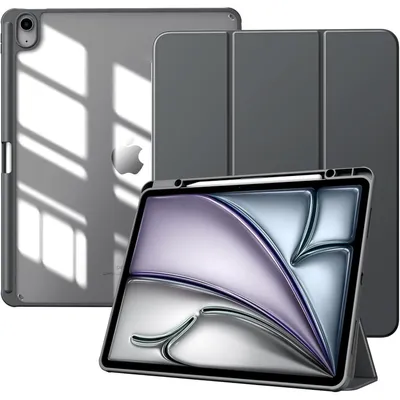 Produktbild von Schutzhülle für iPad Air 13 Zoll (M3/M2 2025/2024) mit Stifthalter, Transparent, Space Grau