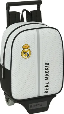Produktbild von Schulrucksack mit Rädern Real Madrid C.F. Weiß Grau 22 x 27 x 10 cm