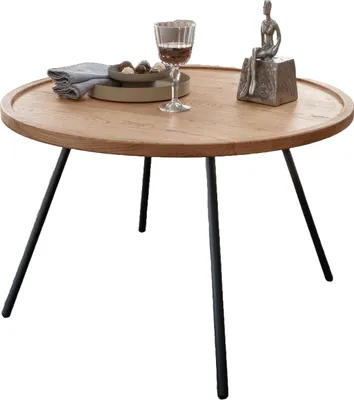 Produktbild von Couchtisch EMMA aus Wildeiche 80 x 80 x 50 cm