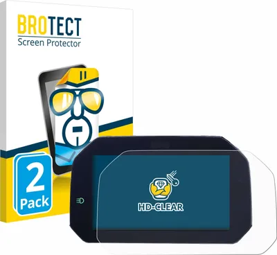 Produktbild von 2x Für BMW F 900 R 2019 Connectivity TFT 6.5" Schutzfolie BROTECT Displayschutz Display Schutz Folie Klar Transparent