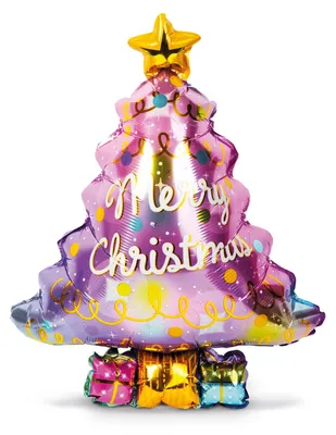 Produktbild von Weihnachtsballon – aus Aluminiumfolie – Weihnachtsbaum – 58 x 83 cm