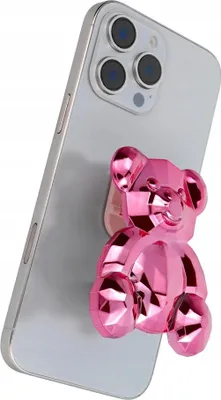 Immagine prodotto di Supporto per telefono con orsetto - adesivo - rosa