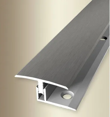 Produktbild von PROVISTON | Übergangs- & Ausgleichsprofil | Aluminium | 31,5 x 900 mm | Edelstahloptik | Bodenprofil | Metallprofil | Übergangsschiene