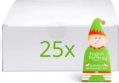 Produktbild von ETS -Weihnachtsgeselle Elf "Fleißiger Weihnachts-Elf", BIO, 25 Pyramidenbeutel (à 2 g einzeln verpackt, á EAN 680275058953)