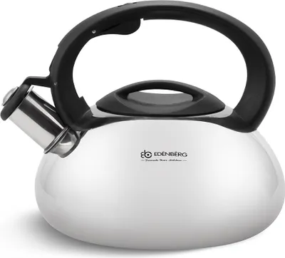 Produktbild von Edenberg Edelstahl-Wasserkocher mit Pfeife 3L Induktion
