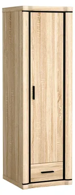 Obrázek produktu pro Úzká šatní skříň AIRA - šířka 58 cm, dub sonoma