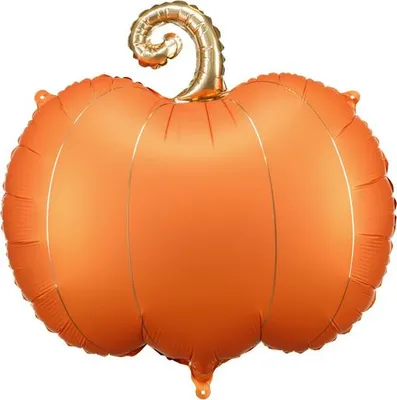 Immagine prodotto di Palloncino in foil - Zucca, arancio-oro, 62x59 cm