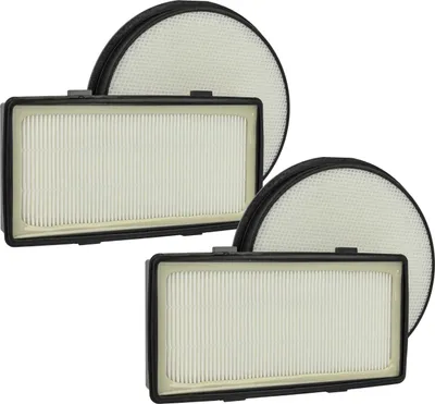 Produktbild von vhbw 2x Vorfilter, 2x Abluftfilter kompatibel mit Rowenta VO7647NA/410 Staubsauger