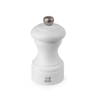 Obrázek produktu pro Dřevěný mlýnek na sůl Peugeot Bistro, 10 cm, bílý matný