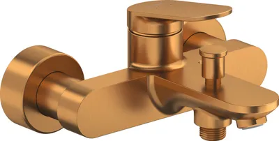 Produktbild von Duravit Wave eengreeps Badmengkraan opbouw Brons Geborsteld