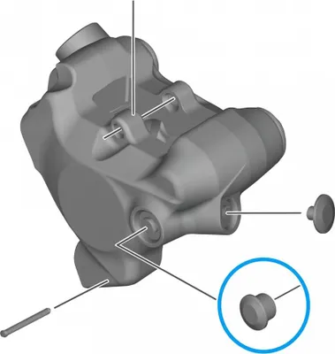 Produktbild von SHIMANO ENTLÜFTERSCHRAUBE BR-R9270 - Bremsen Entlüftungsschraube, ca. 2 g