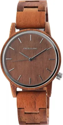Produktbild von Excellanc Herren Holz Armbanduhr braun Uhr 2800052-002