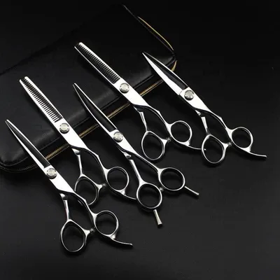 Produktbild von 6-Zoll-Haarschneideset, 5-teilig, aus 9cr13-Edelstahl