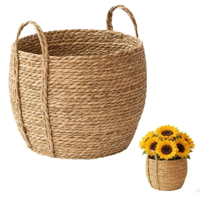 Immagine prodotto di Cesto in rattan con manico per piante
