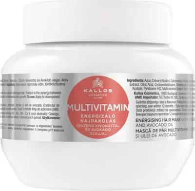 Produktbild von Kallos Multivitamin Energising Hair Mask 275 ml