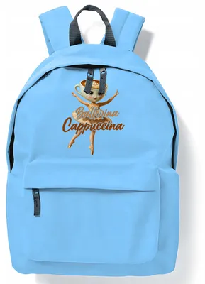 Image de Funandstyle Sac à dos Ballerina Cappuccina Bleu pour école et voyage
