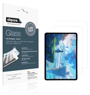 Image de 2x Protection ecrán pour Xiaomi Pad 8 Pro 11.2 Zoll Verre souple Film Protecteur 9H dipos