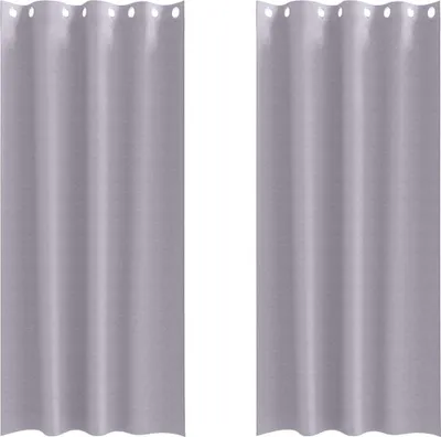 Imagen del producto de vidaXL Cortinas opacas con ojales, 2 unidades, gris metálico